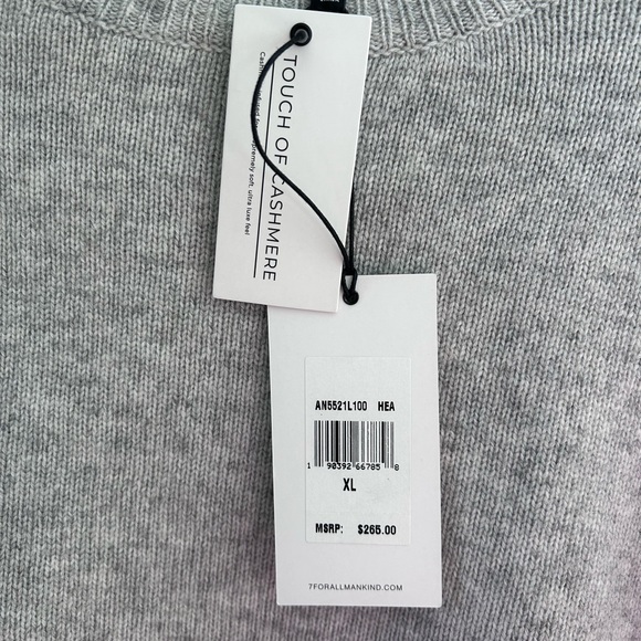 Seven for all mankind sweater touch of cashmere xl NWT - Picture 10 of 10